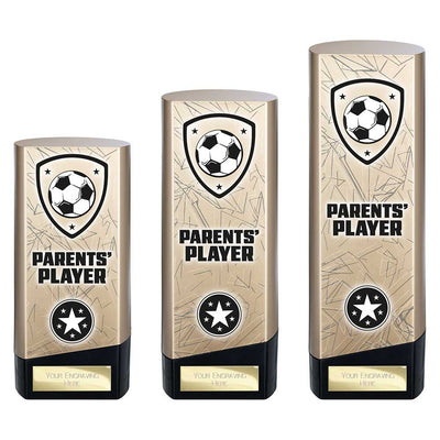 Prime Heavyweight Parents Player Football Award Trophy Gold Black