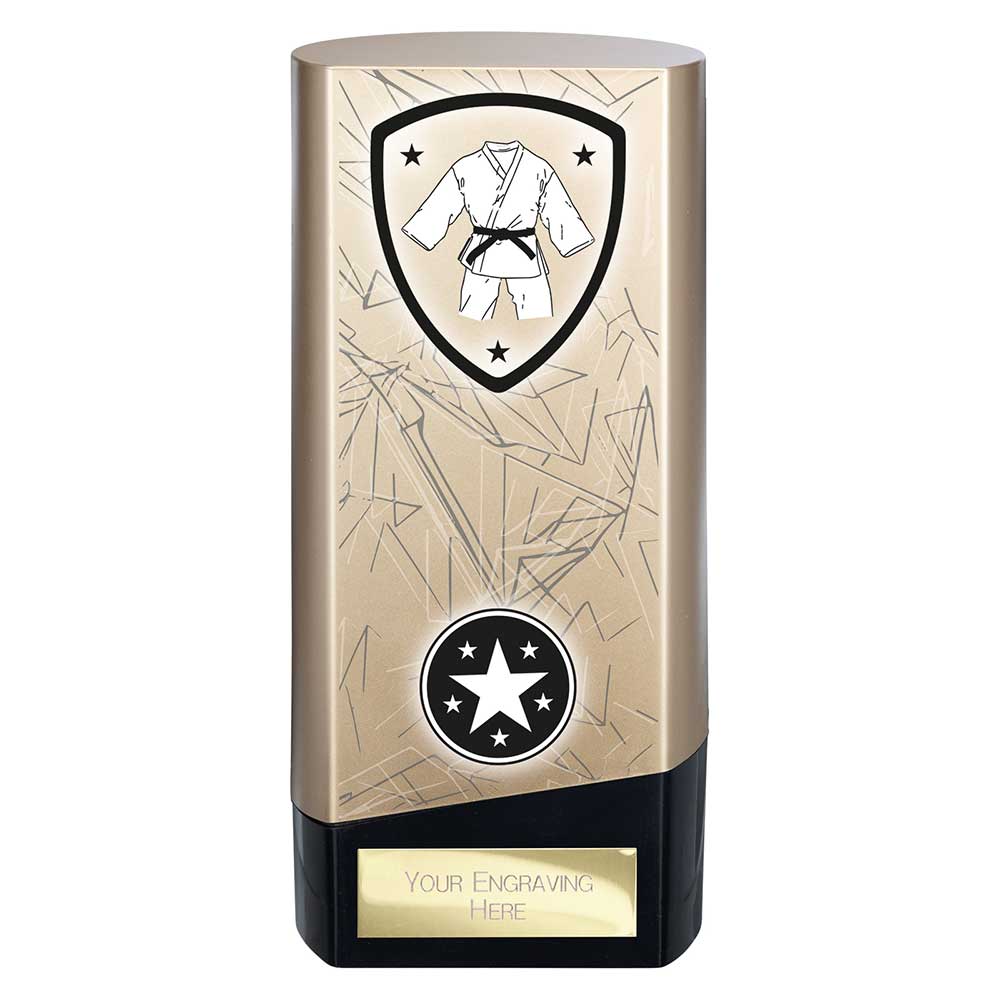 Prime Martial Arts Heavyweight Trophy Award Gold And Black