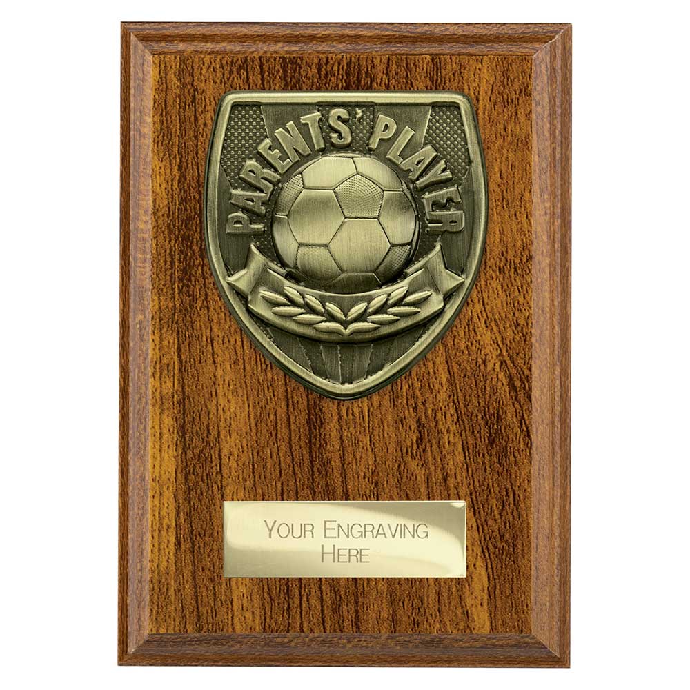 Cobra Plaque Parents Player Football Trophy Award Walnut