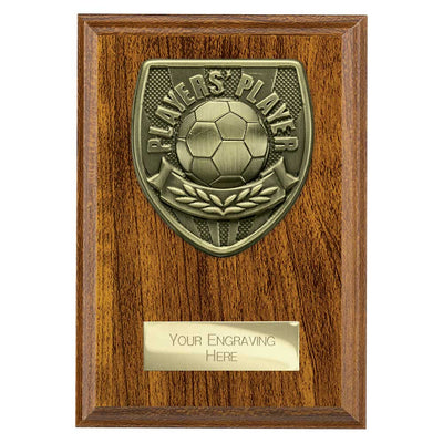 Cobra Plaque Players Player Football Trophy Award Walnut