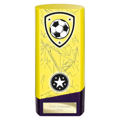 Prime Heavyweight Football Trophy Award Yellow Purple