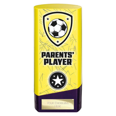 Prime Heavyweight Parents Player Football Award Trophy Yellow Purple