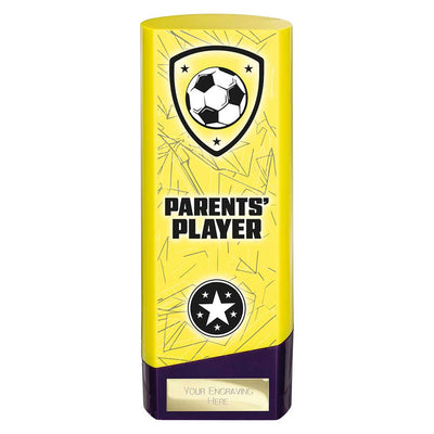 Prime Heavyweight Parents Player Football Award Trophy Yellow Purple