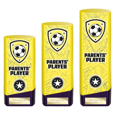 Prime Heavyweight Parents Player Football Award Trophy Yellow Purple