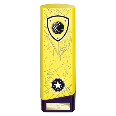 Prime Basketball Heavyweight Trophy Yellow And Purple