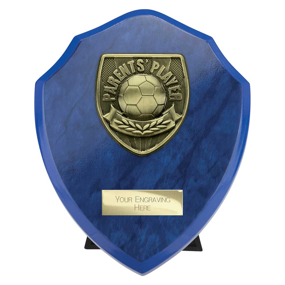 Cobra Plaque Parents Player Football Trophy Award Blue