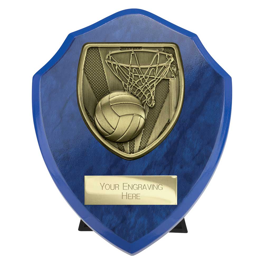 Cobra Netball Shield Award Azure Blue