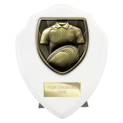 Cobra Rugby Shirt And Ball Shield Award Arctic White