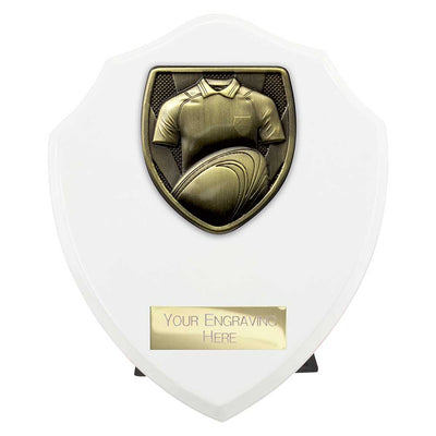 Cobra Rugby Shirt And Ball Shield Award Arctic White