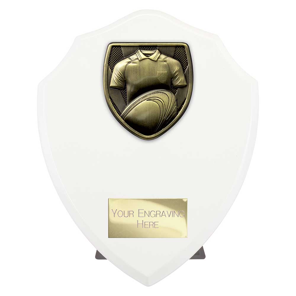 Cobra Rugby Shirt And Ball Shield Award Arctic White