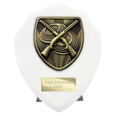 Cobra Clay Pigeon Shooting Shield Award Arctic White