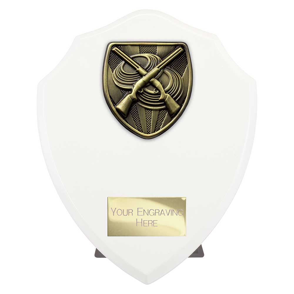 Cobra Clay Pigeon Shooting Shield Award Arctic White