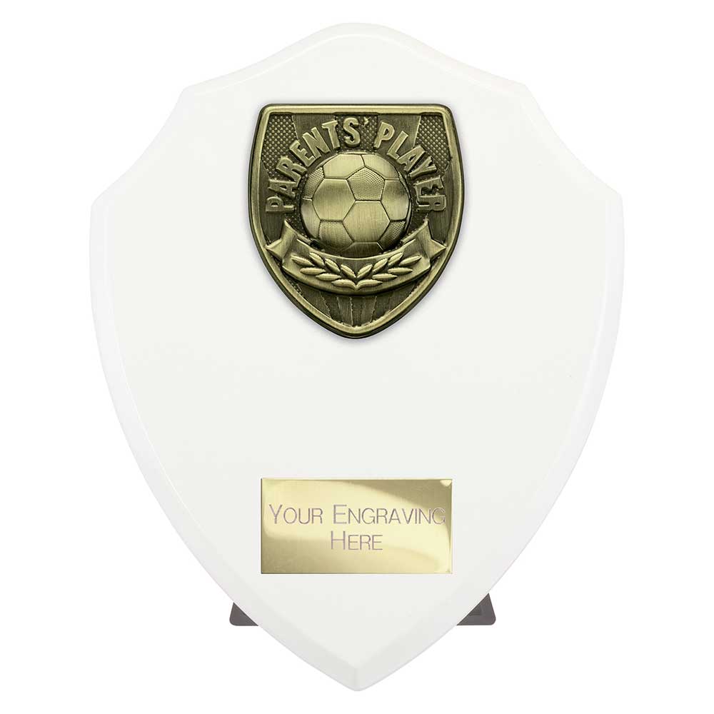 Cobra Plaque Parents Player Football Trophy Award White