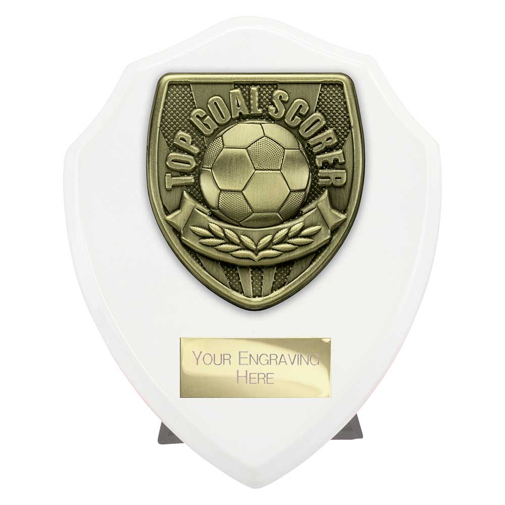 Cobra Plaque Top Scorer Football Trophy Award White