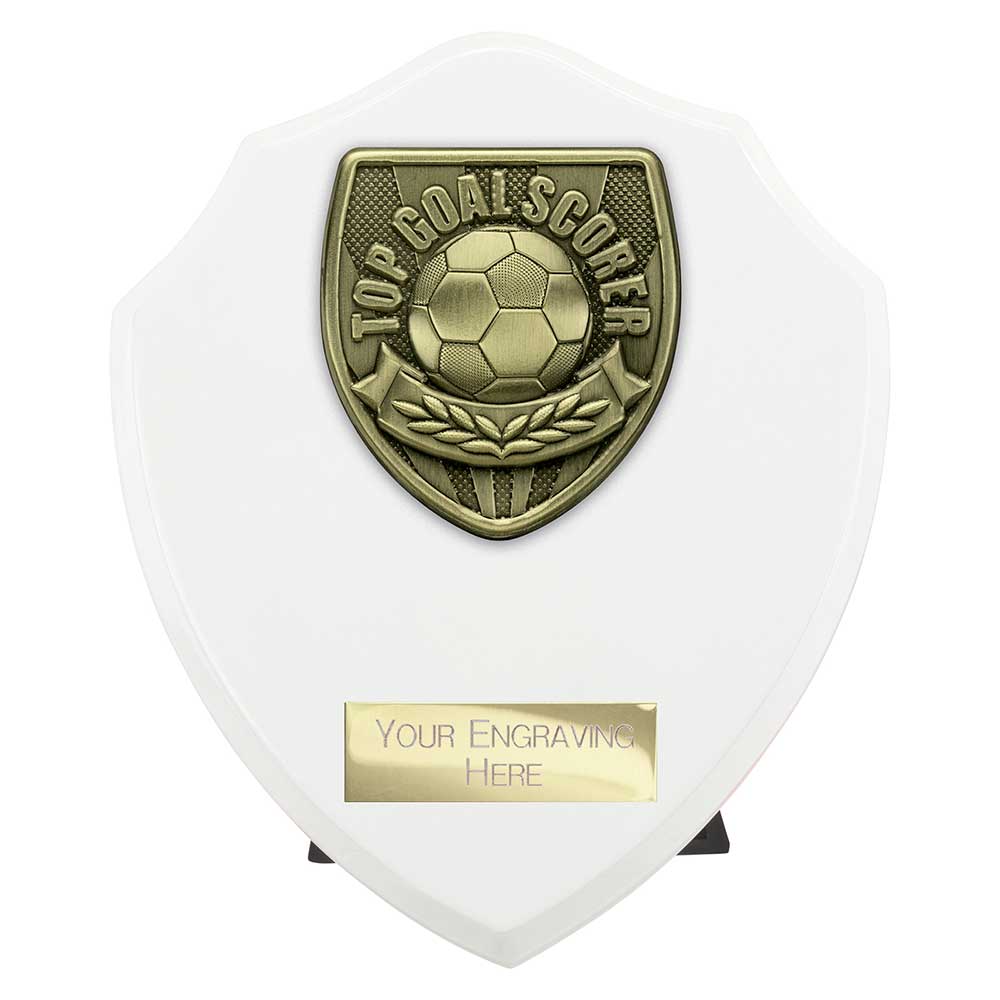 Cobra Plaque Top Scorer Football Trophy Award White