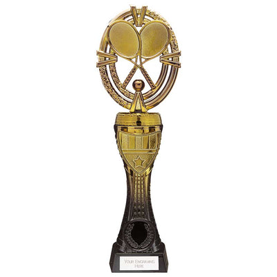 Maverick Tennis Heavyweight Trophy Award Black And Gold