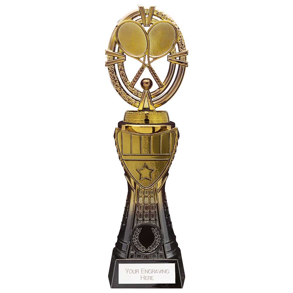 Maverick Tennis Heavyweight Trophy Award Black And Gold