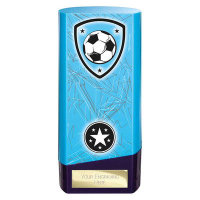 Prime Heavyweight Football Trophy Award Blue Purple