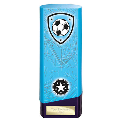 Prime Heavyweight Football Trophy Award Blue Purple