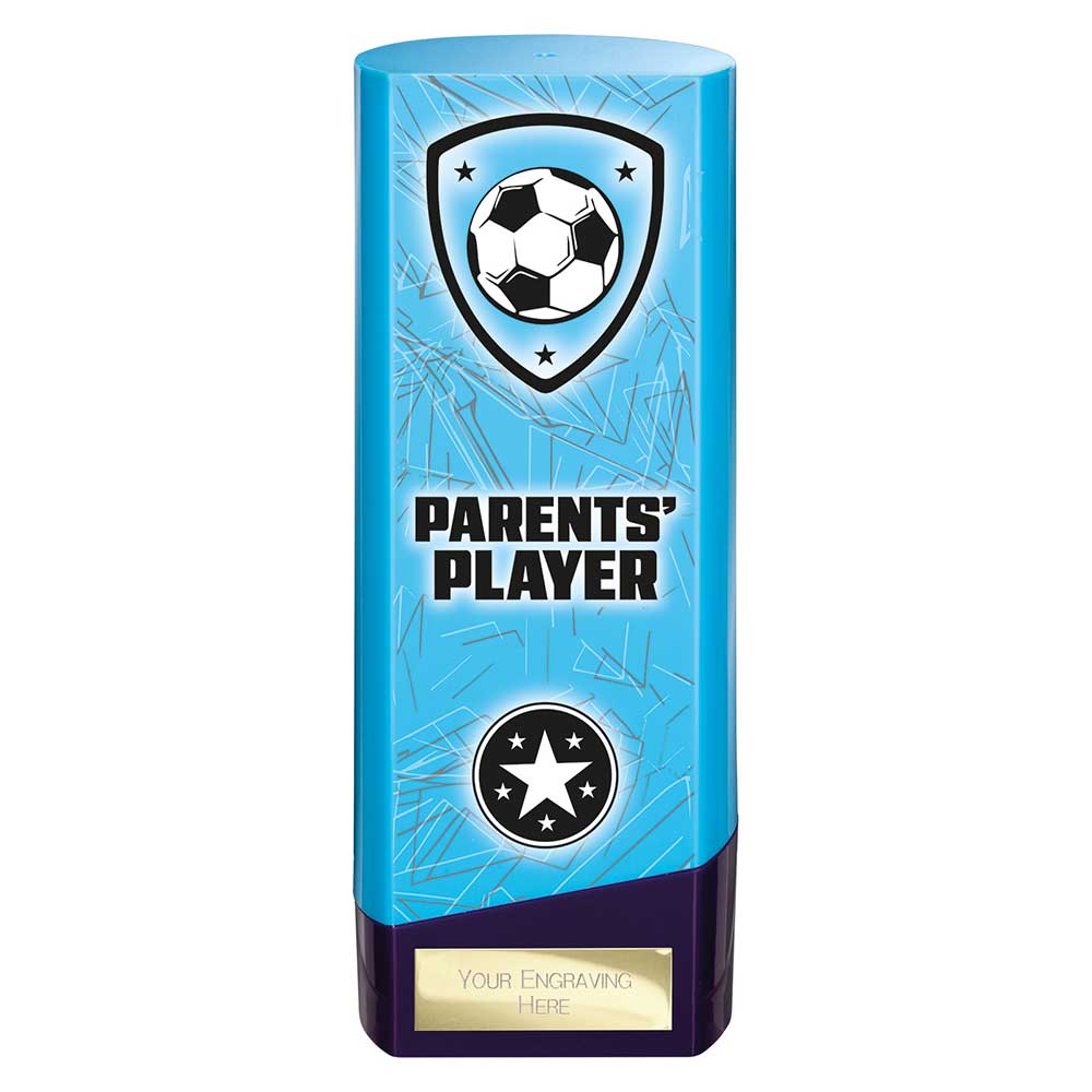 Prime Heavyweight Parents Player Football Award Trophy Blue Purple