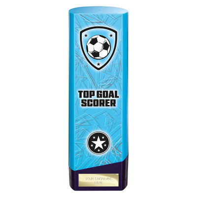 Prime Heavyweight Top Goal Scorer Football Award Trophy Blue Purple