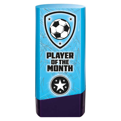 Prime Heavyweight Player Of The Month Football Award Trophy Blue Purple