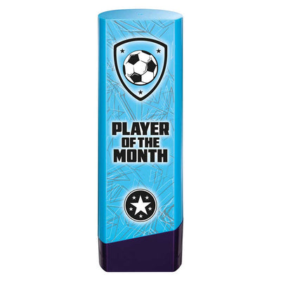 Prime Heavyweight Player Of The Month Football Award Trophy Blue Purple