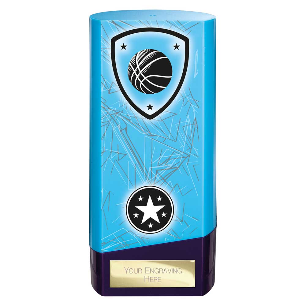 Prime Basketball Heavyweight Trophy Blue And Purple