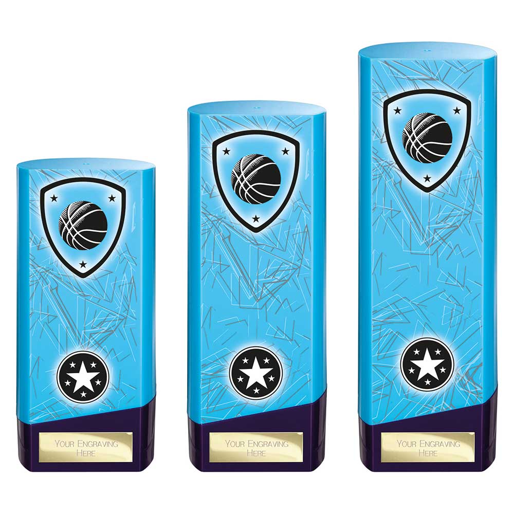 Prime Basketball Heavyweight Trophy Blue And Purple