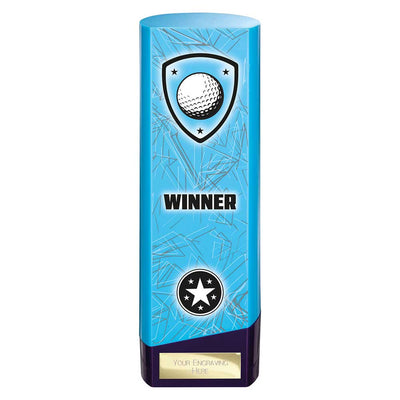 Prime Golf Heavyweight Trophy Award Blue And Purple