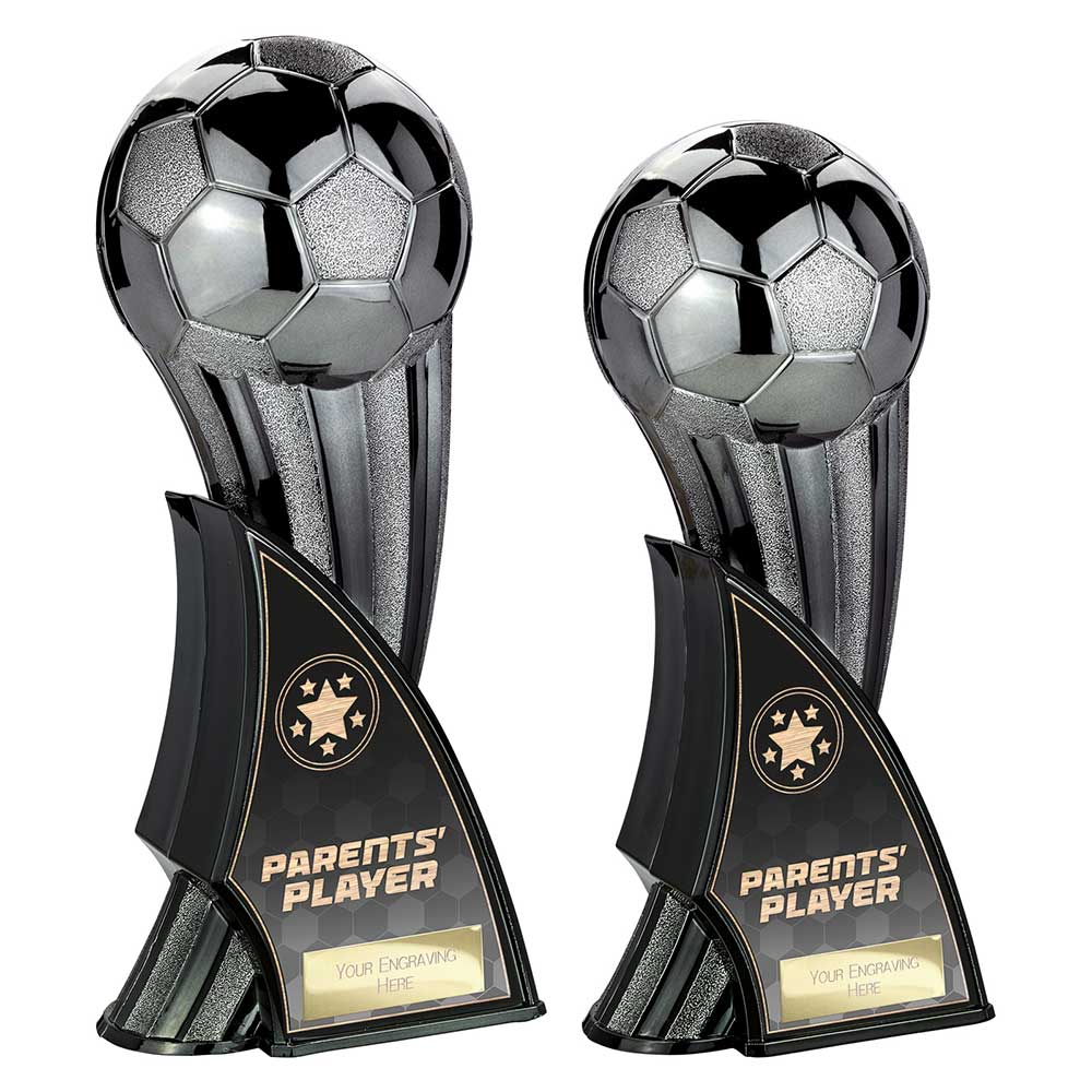 Firestorm Heavyweight Parents Player Carbon Football Trophy Award Black To Gold