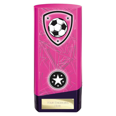 Prime Heavyweight Football Trophy Award Pink Purple