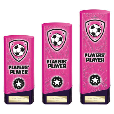 Prime Heavyweight Players Player Football Award Trophy Pink Purple