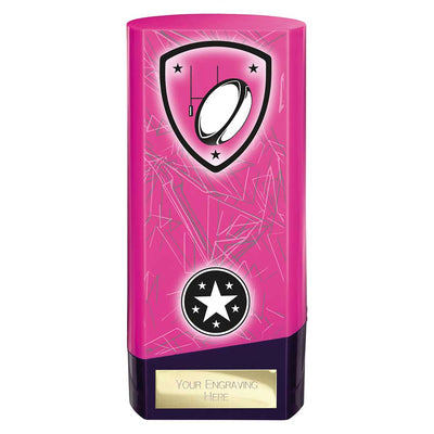 Prime Heavyweight Rugby Trophy Award Pink And Purple