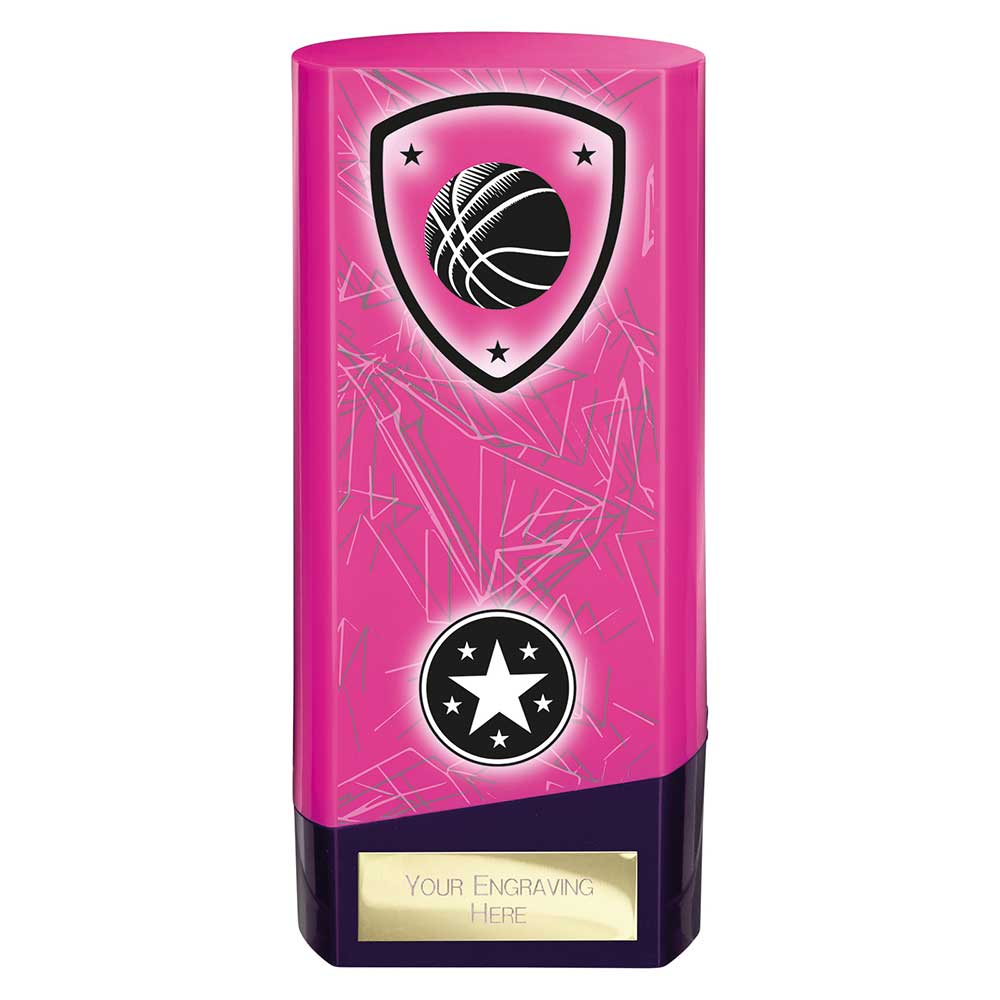 Prime Basketball Heavyweight Trophy Pink And Purple