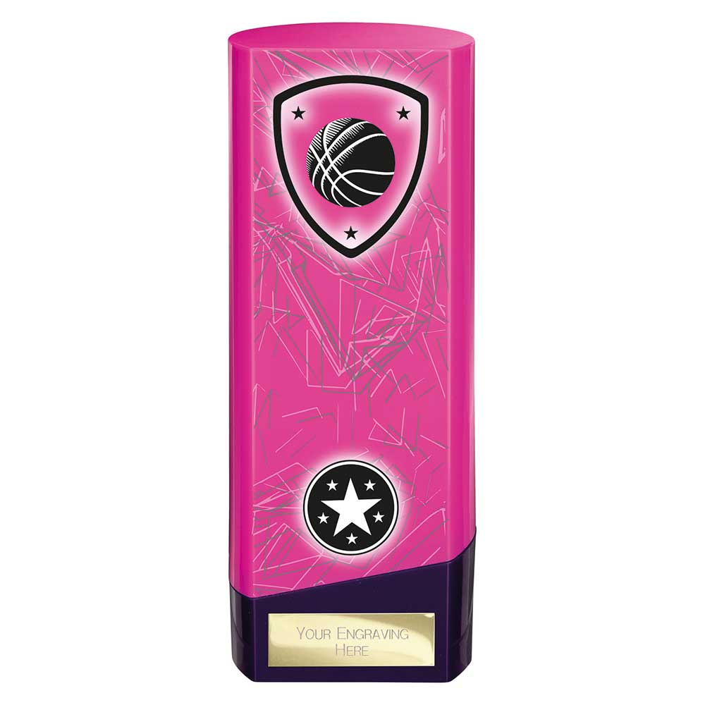 Prime Basketball Heavyweight Trophy Pink And Purple