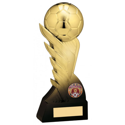 Pegasus Aurum Football Trophy in Black and Gold Fusion