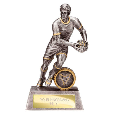 Stormer Rugby Male Trophy Award Silver And Gold