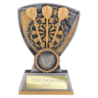 Optimum Darts Trophy Award Silver And Gold