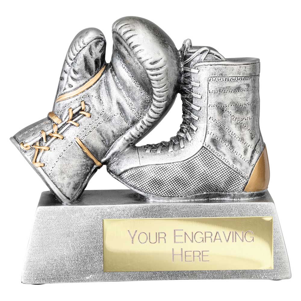 Power Boxing Trophy Award Silver