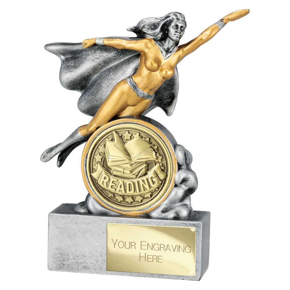 Hero Female Reading Award Trophy