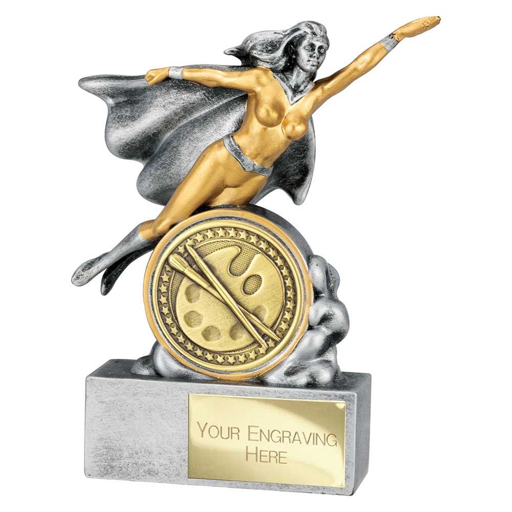 Hero Female Art Award Trophy