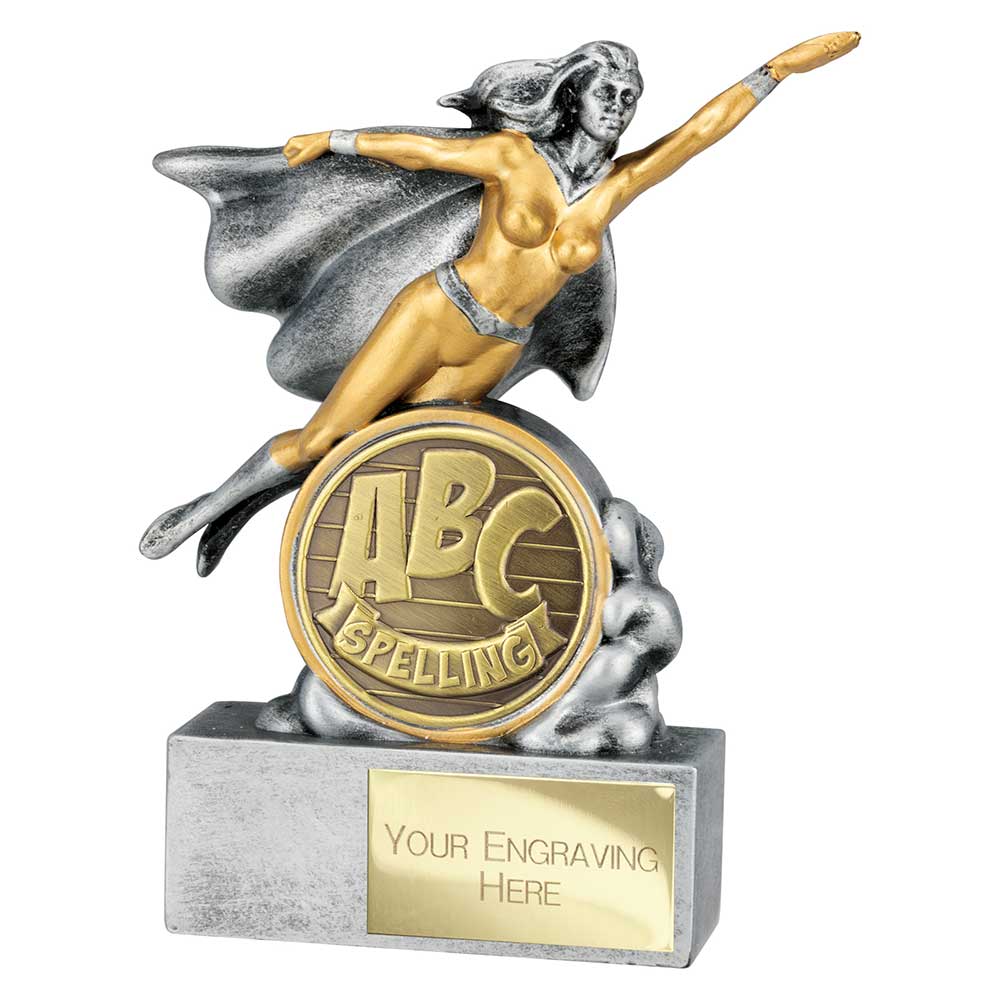 Hero Female Spelling Award Trophy