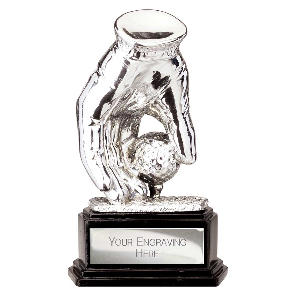 Belfry Golf Glove Trophy Award Silver