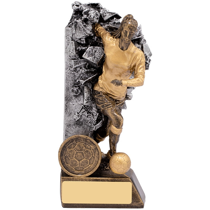 Breakout Female Football Figure Trophy Award