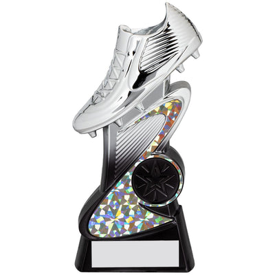 Blitz Football Boot Trophy in Silver