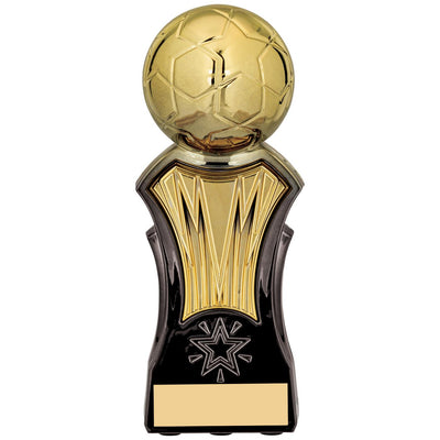 Strike Force Football Trophy Award in Gold & Black Fusion