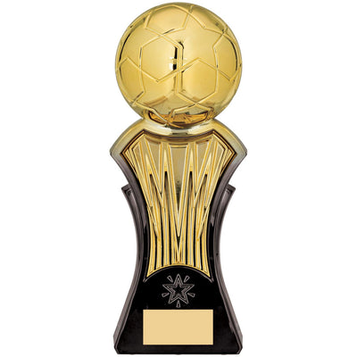 Strike Force Football Trophy Award in Gold & Black Fusion