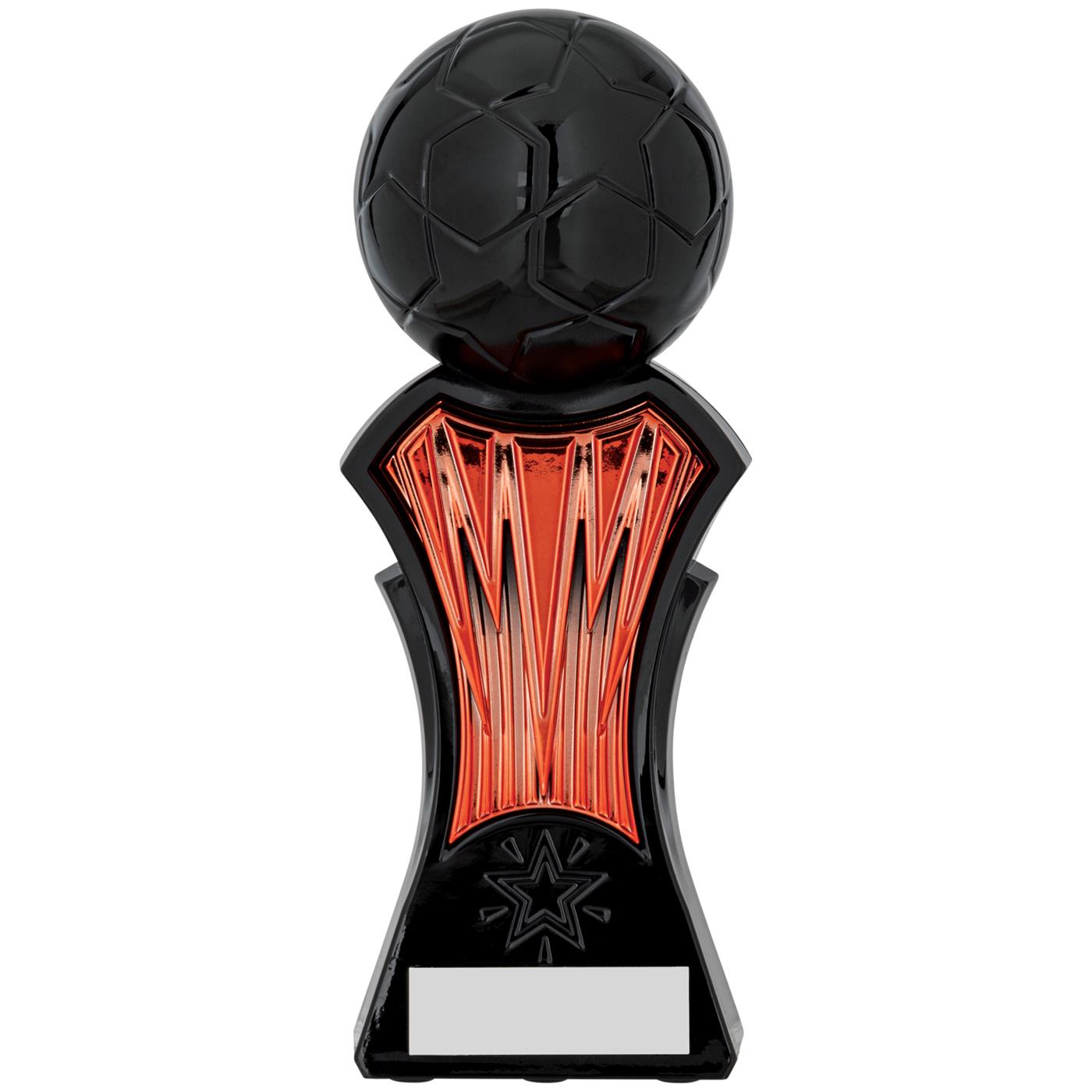 Strike Force Football Trophy Award in Orange Black