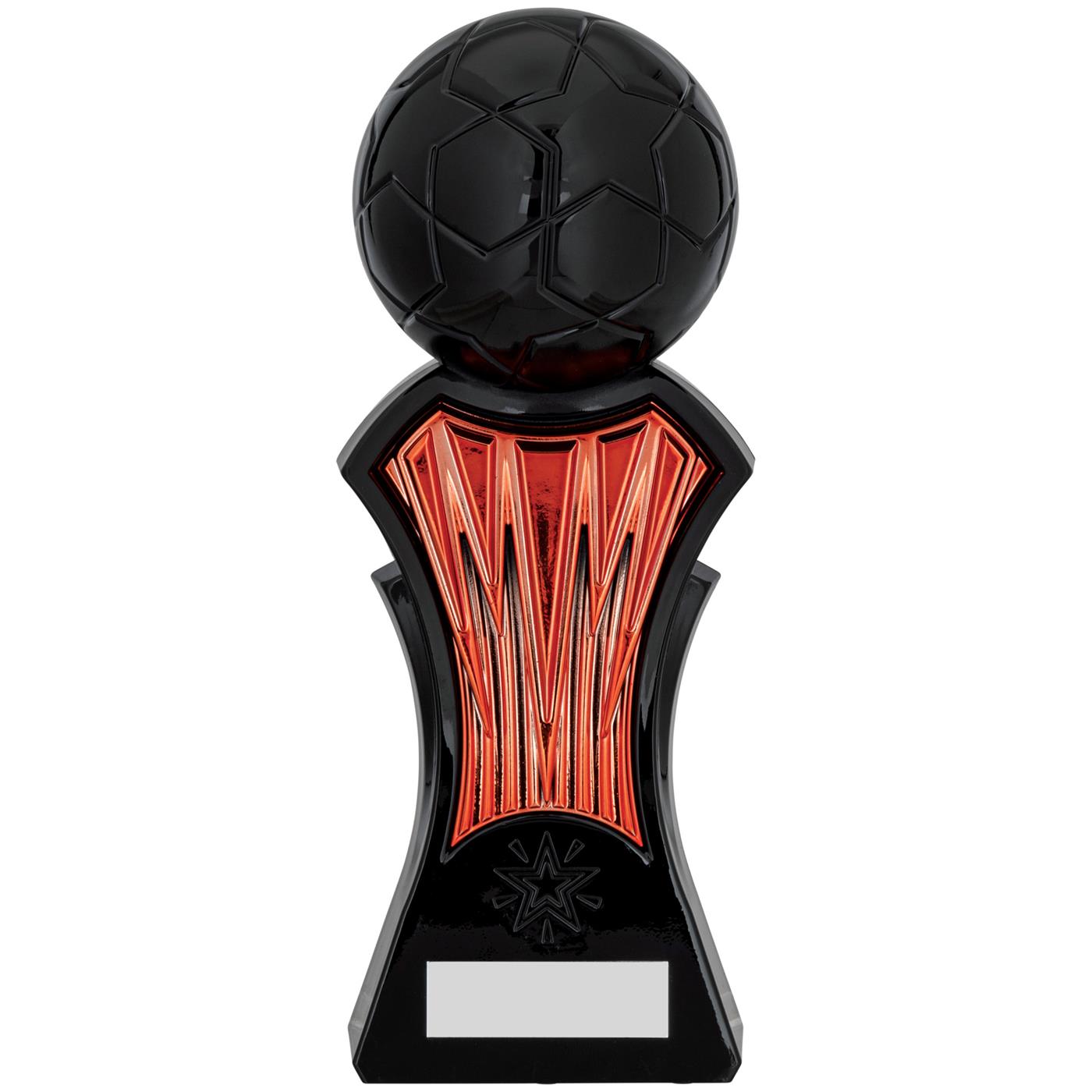 Strike Force Football Trophy Award in Orange & Black